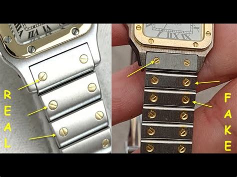 cartier santos fake vs real|cartier santos watch scam.